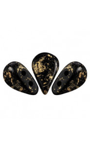 Les perles par Puca® Amos beads Jet splash 23980/94401